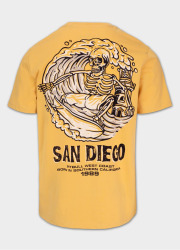 PitBull West Coast Triko SKULL SURF - žluté