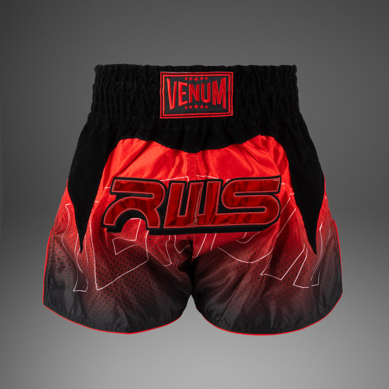 Thai trenýrky VENUM x RWS 2.0 - černo/stříbrné