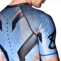 8 WEAPONS Rashguard Shift - šedo/oranžový