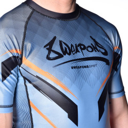 8 WEAPONS Rashguard Shift - šedo/oranžový