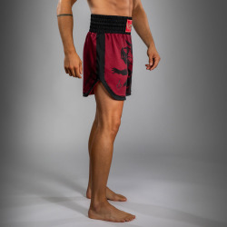 Pánské Boxerské šortky Venum x Assassin’s Creed Shadows - burgury/černé