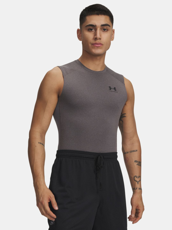 Under Armour Pánské Kompresní tílko HG Armour Comp - šedé