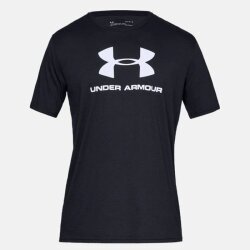 Pánské triko Under Armour SPORTSTYLE LOGO SS - černé