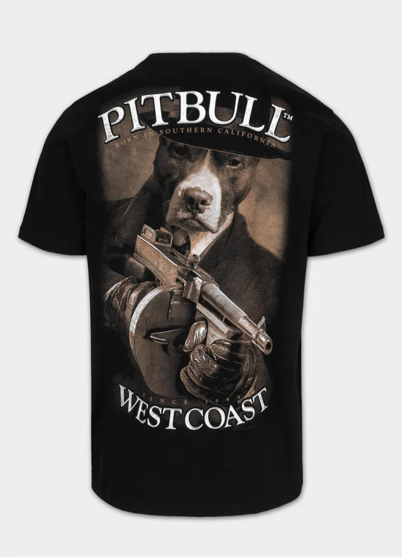 PitBull West Coast Triko TOMMY GUN - černé