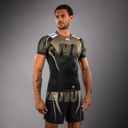 Rashguard VENUM Adrenaline Kr. rukáv - černo/sand