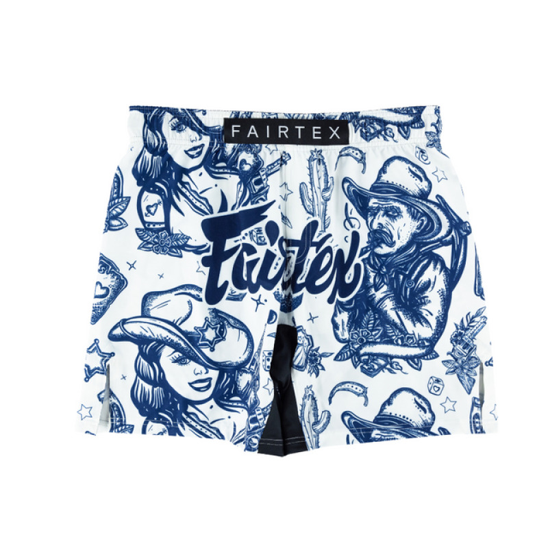 Pánské MMA šortky FAIRTEX Saloon - bílé
