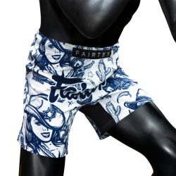 Pánské MMA šortky FAIRTEX Saloon - bílé
