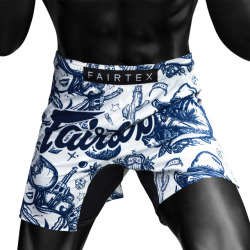 Pánské MMA šortky FAIRTEX Saloon - bílé