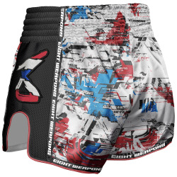 8 WEAPONS Muay Thai trenýrky Cut like a Blade 2.0 - bílé