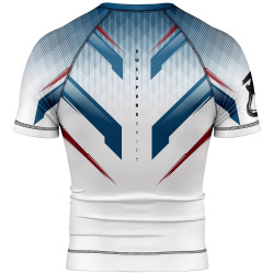 8 WEAPONS Rashguard Shift - bílo/modro/červený