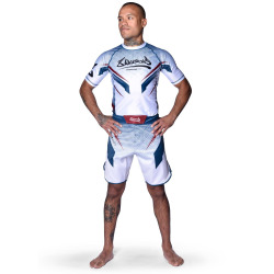 8 WEAPONS Rashguard Shift - bílo/modro/červený