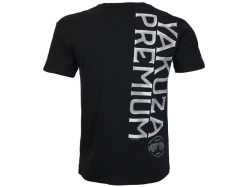 Yakuza Premium Pánské tričko YPS 4006 – Round Skull Print - černé
