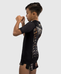 Dětský Rashguard VENUM Tiger Kr. rukáv - černo/oranžový