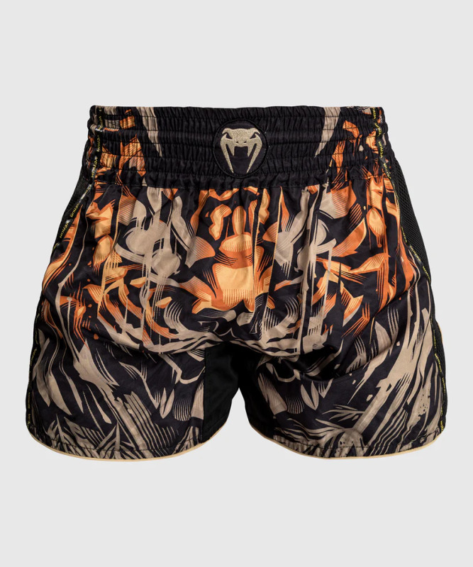 Thai trenýrky Venum Tiger - černo/oranžové