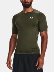 Pánské kompresní triko Under Armour HG Armour Comp SS - zelené