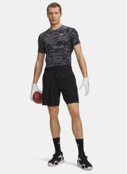 Under Armour Kompresní šortky UA HG Printed Lng - černé