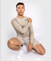 Rashguard VENUM G-Fit Air Dl. rukávem - sand