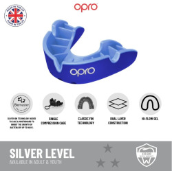 Chránič zubů Opro Silver UFC senior - červeno/stříbrný