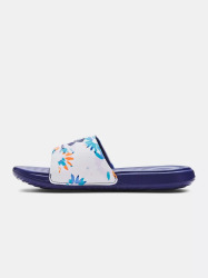 Pantofle UNDER ARMOUR W Ansa Graphic - bílé