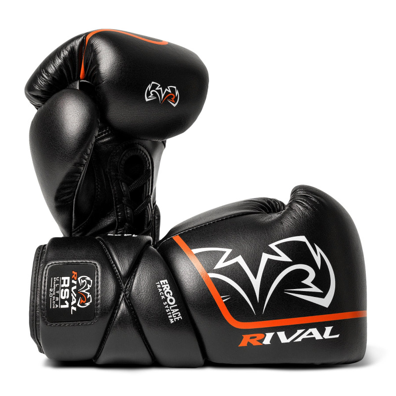 Šněrovací  Boxerské rukavice RIVAL RS1 Ultra Sparring 2.0 - černé