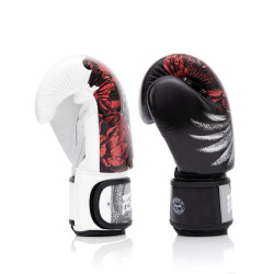 Boxerské rukavice Fairtex The Beauty of Survival BGV24 černé + obal zdarma