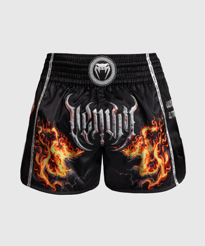 Thai trenýrky Venum Gladiator 5.0 - černo/oranžové