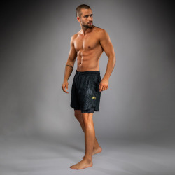 Pánské Fitness šortky VENUM Venum x Chimaev Wild Borz - černo/šedé
