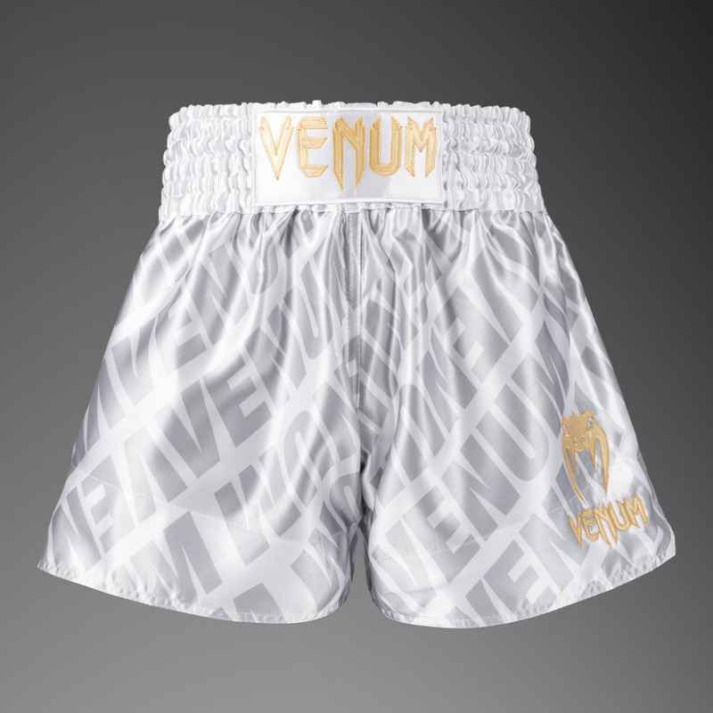 Thai trenýrky VENUM Contender XT - bílo/stříbrné