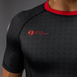 Rashguard VENUM Kr. rukáv x Roger Gracie Academy  - černý