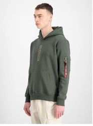 Alpha Industries Pánská mikina Alpha Puff Print - zelená