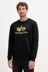 Alpha Industries Pánská mikina Basic Carbon - černá