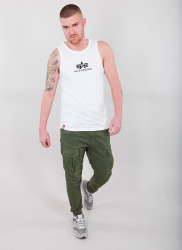 Alpha Industries Pánské tílko Basic Mid Logo - bílé