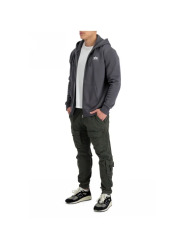 Alpha Industries Pánská mikina Basic Small Logo Zip - šedá