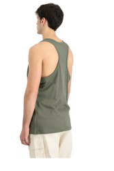 Alpha Industries Pánské tílko Basic BB Big Logo - tmavě zelené