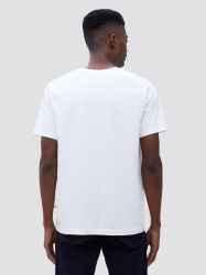 Alpha Industries Pánské tričko Basic Big Logo - bílé