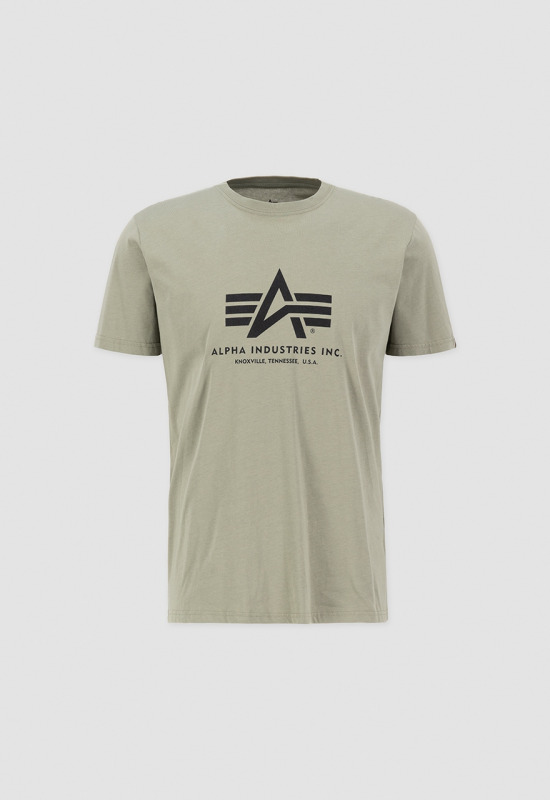 Alpha Industries Pánské tričko Basic Big Logo - zelené