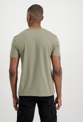 Alpha Industries Pánské tričko Basic Big Logo - zelené