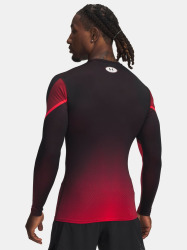 Pánské Funkční triko Under Armour UA Heatgear Sub Crew LS - černo/červené
