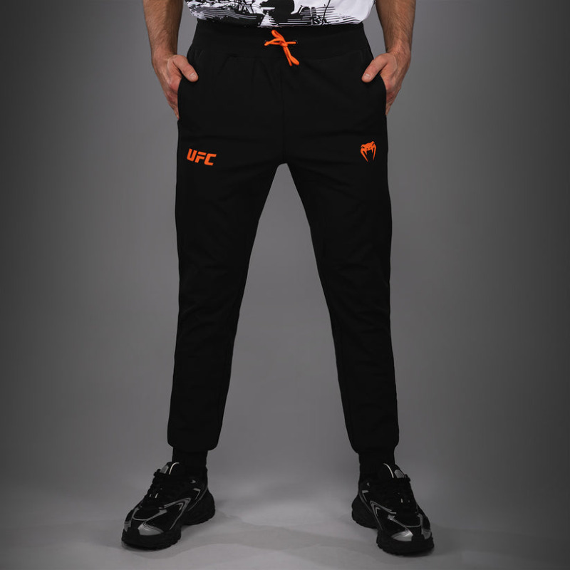 Pánské tepláky UFC Zenith by Venum Authentic Fight Week - černo/oranžové