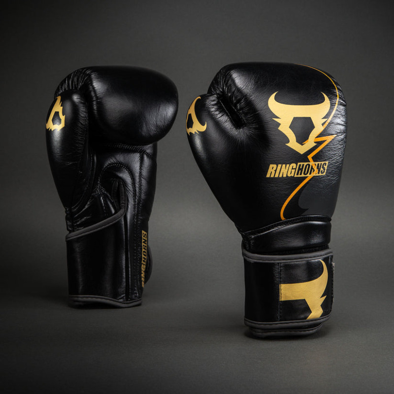 RINGHORNS Boxerské rukavice CHARGER - černo/zlaté
