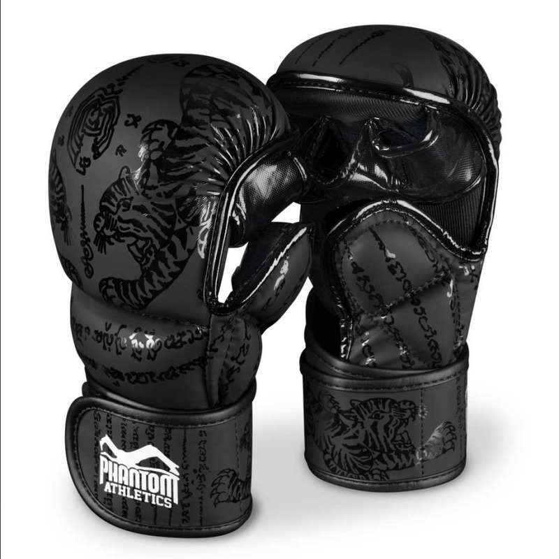 PHANTOM Sparring rukavice muay thai - černé