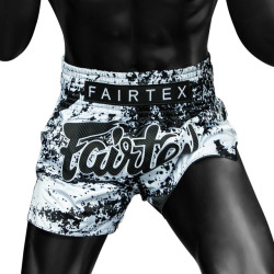 Thai šortky Fairtex BS1948 Grunge White