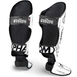 PHANTOM Chrániče holení muay thai - bílé