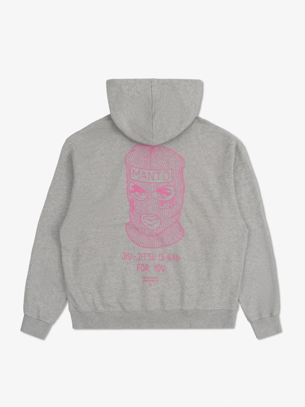 MANTO Pánska mikina BALACLAVA OVERSIZE - šedá