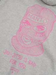 MANTO Pánska mikina BALACLAVA OVERSIZE - šedá