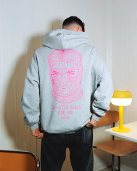 MANTO Pánska mikina BALACLAVA OVERSIZE - šedá