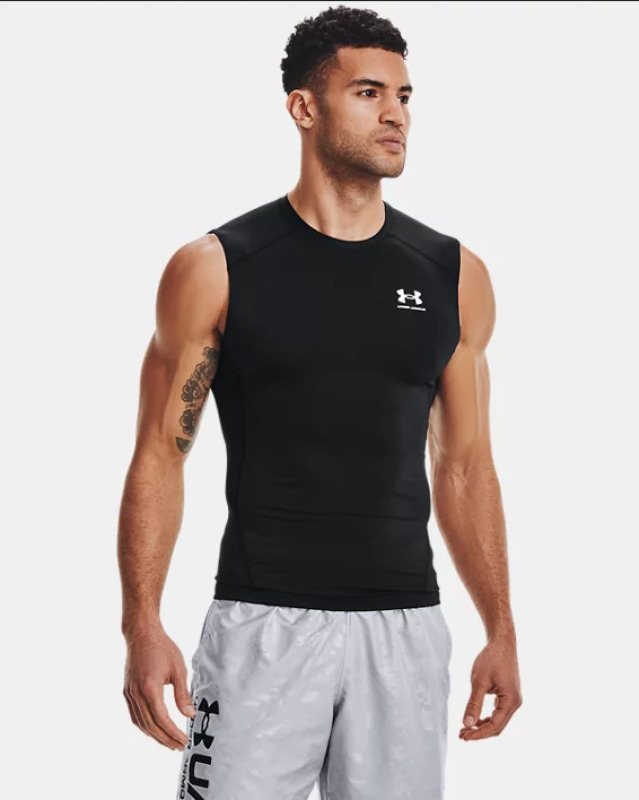 Under Armour Pánské Kompresní tílko HG Armour Comp - černé