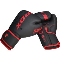 RDX Dětské Boxerské rukavice F6 Kara - černo/červené