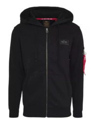 Alpha Industries Pánská mikina Backprint Zip - černá