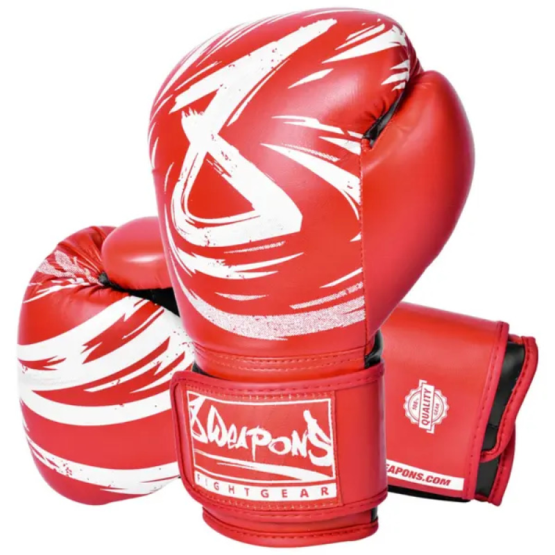 8 WEAPONS Boxerské rukavice Strike - červené